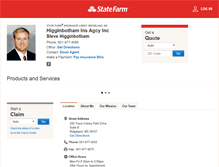 Tablet Screenshot of higginbothamagency.com